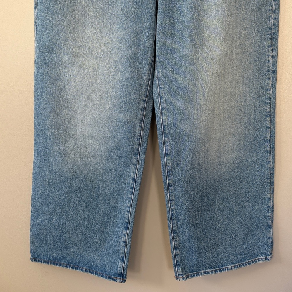 Madewell The Perfect Vintage Wide‎ Leg Jean Size 30P Blue Denim - Picture 6 of 13
